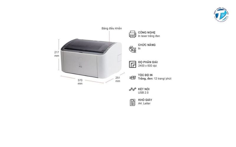 Thông số kỹ thuật cơ bản của máy in Canon 2900